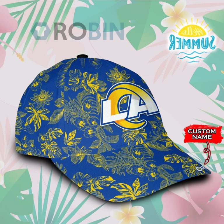 Personalized  Los Angeles Rams Tropical Hawaiian Classic Baseball Cap Hat