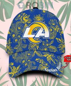 Personalized  Los Angeles Rams Tropical Hawaiian Classic Baseball Cap Hat