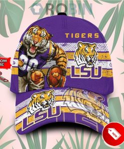 Personalized  LSU Tigers Mascot Vintage Design Classic Baseball Cap Hat