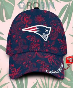 Personalized  New England Patriots Tropical Hawaiian Classic Baseball Cap Hat