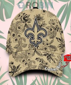 Personalized  New Orleans Saints Tropical Hawaiian Classic Baseball Cap Hat
