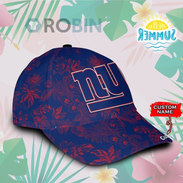 Personalized  New York Giants Tropical Hawaiian Classic Baseball Cap Hat