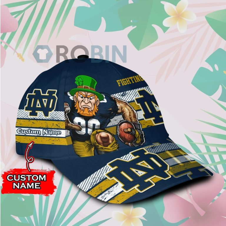 Personalized  Notre Dame Fighting Irish Mascot Vintage Design Classic Baseball Cap Hat