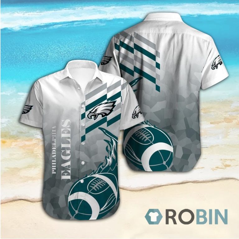Philadelphia Eagles Casual Button Down Hawaiian Shirts