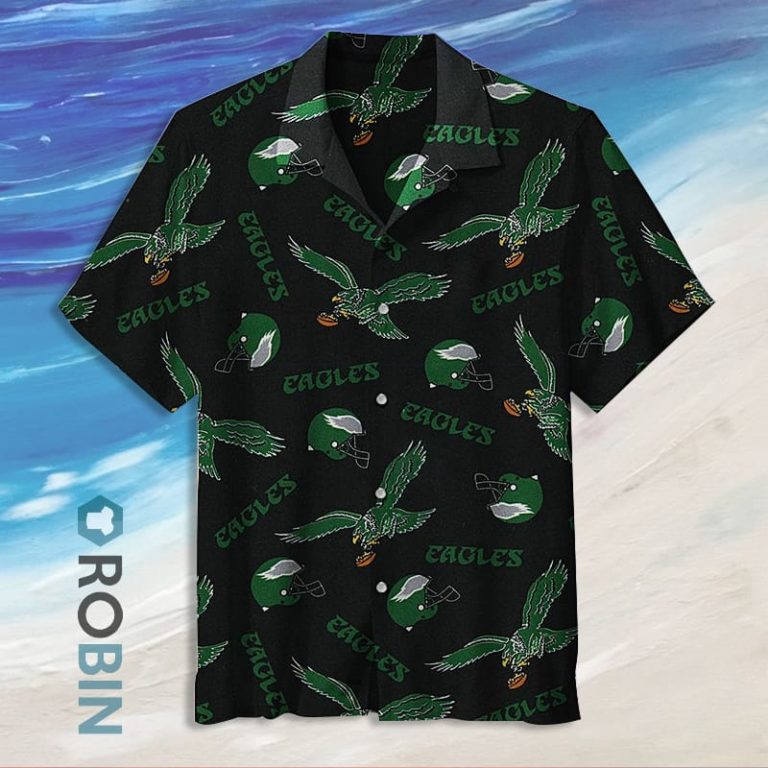 Philadelphia Eagles Retro Logo Hawaiian Shirt
