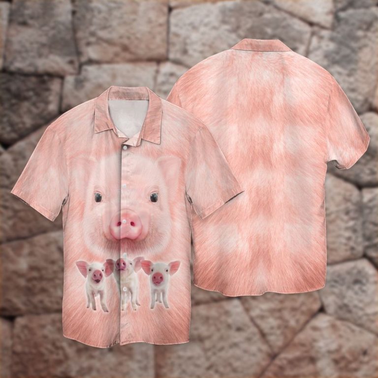 Pig Loves Aloha Shirts