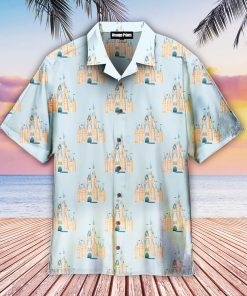 Pink Castle Magic Kingdom Aloha Shirts