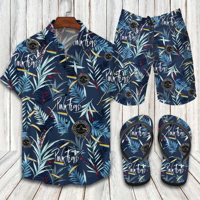 Pink Floyd Flip Flops And Hawaii Shirt and Shorts