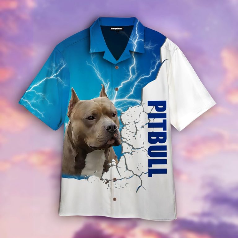 Pitbull Dog Aloha Shirts