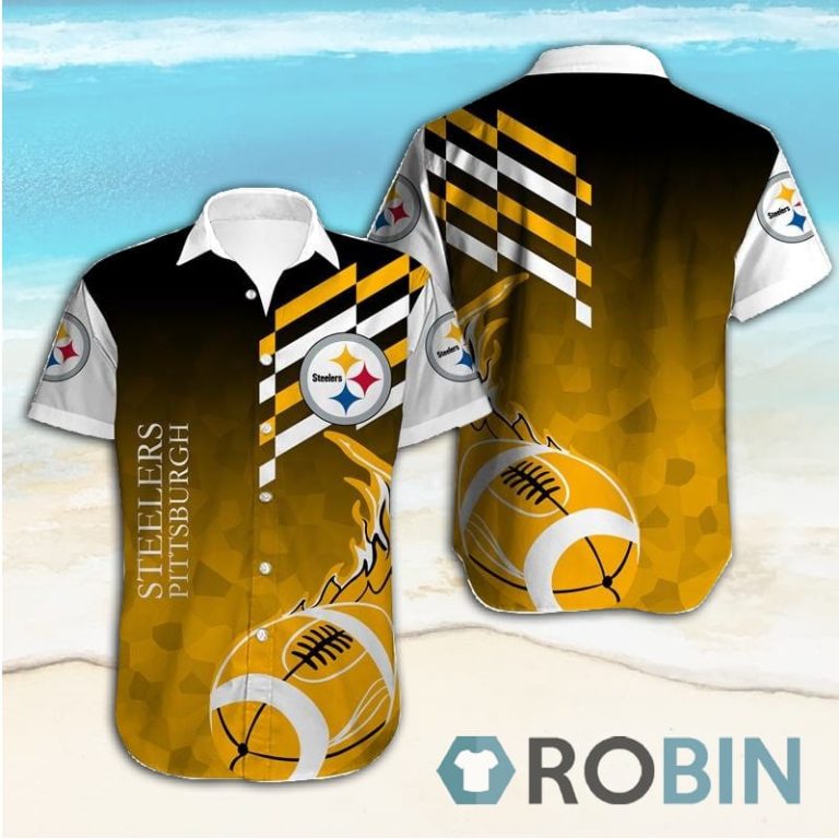 Pittsburgh Steelers Hawaiian Shirt Short Sleeves
