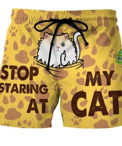 Pocket British Longhair Swim Trunks