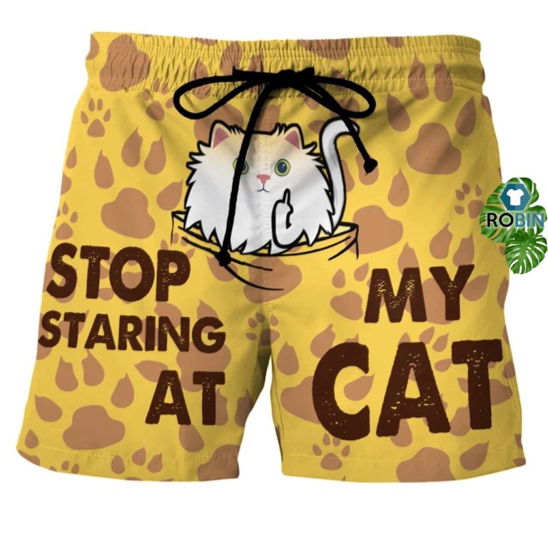 Pocket British Longhair Swim Trunks