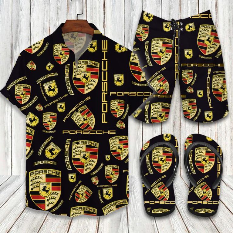 Porches Flip Flops And Hawaii Shirt and Shorts