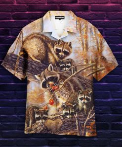 Raccoon Aloha Shirts