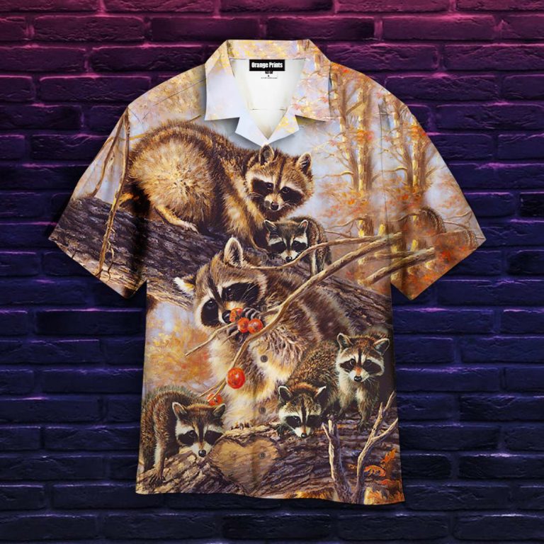 Raccoon Aloha Shirts