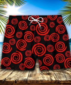 Red Spiral Hawaiian Short
