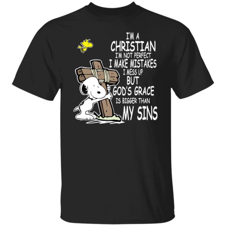 Snoopy – I’m A Christian I’m Not Perfect I Make Mistakes Shirt