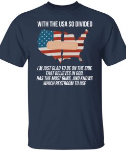 usa so divided i to be on the side t shirt