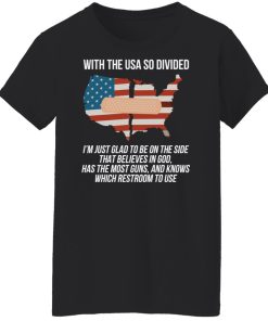 usa so divided i to be on the side t shirt
