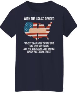 usa so divided i to be on the side t shirt