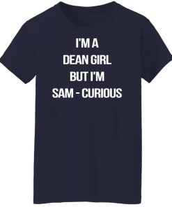 dean girl but sam curious ladies t shirt