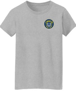 chuck u chuck university ladies t shirt