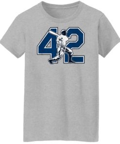 jackie robinson jackie 42 ladies t shirt
