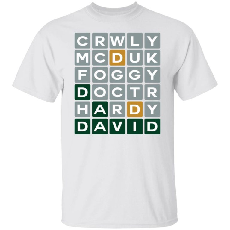 Crwly Mcduk Foggy Doctr Hardy David Shirt
