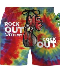 Rock Out With My Cock Out Beach Shorts