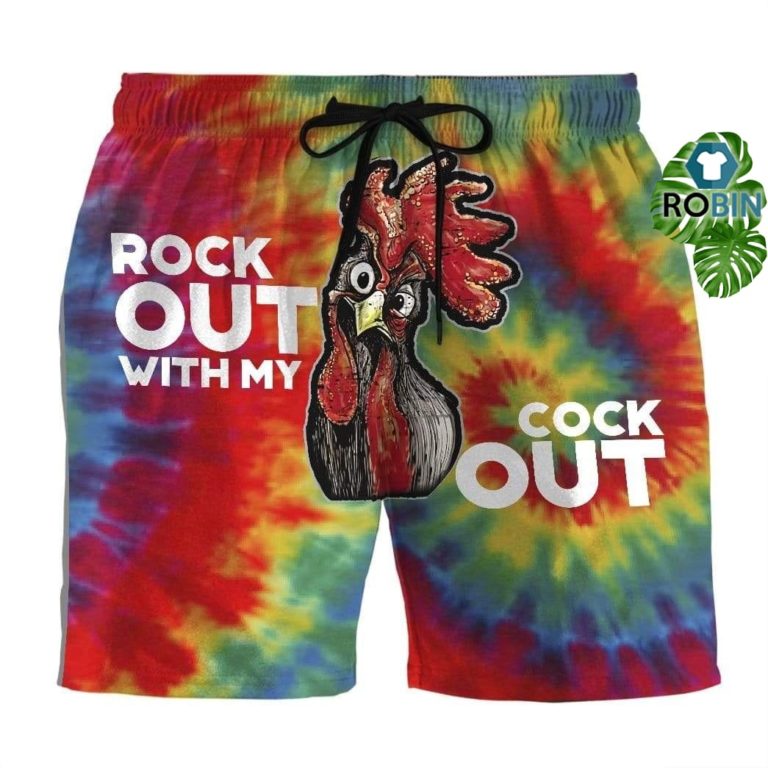 Rock Out With My Cock Out Beach Shorts