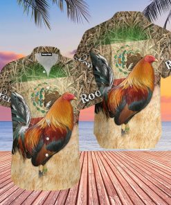 Rooster Camo Aloha Shirts Rooster Camo Aloha Shirts