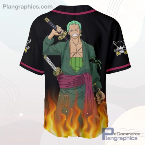 Roronoa Zoro Baseball Jersey Shirt OP Anime Merch Clothes ...