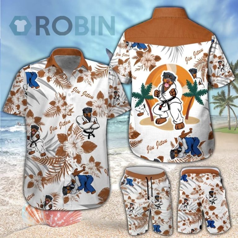 Rottweiler Jiu Jitsu Hawaiian Shirt & Shorts Set