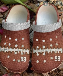 Rugby Personalized Pattern Crocs Crocband Clog
