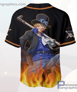 Sabo Baseball Jersey Shirt OP Anime Merch Clothes