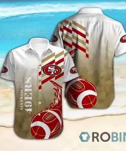 San Francisco 49ers Casual Button Down Hawaiian Shirts