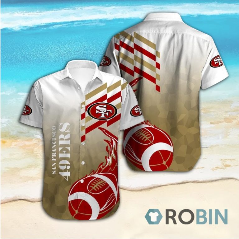 San Francisco 49ers Casual Button Down Hawaiian Shirts