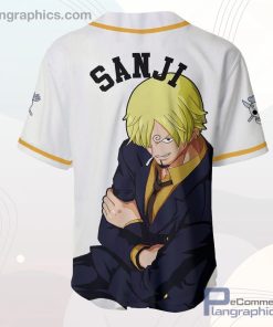 Sanji Baseball Jersey Shirt One Piece Anime Merch Clothes