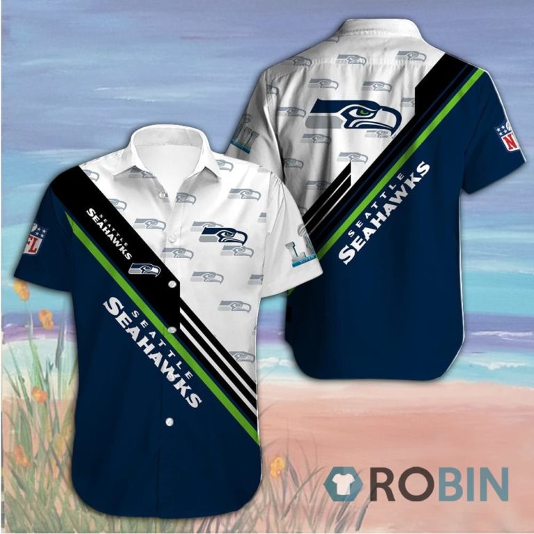 Seattle Seahawks Casual Button Down Hawaiian Shirts