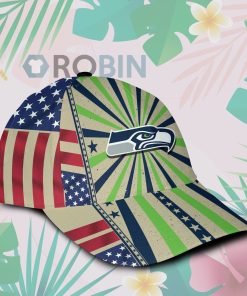 Seattle Seahawks Retro Vintage Design Classic Baseball Cap Hat
