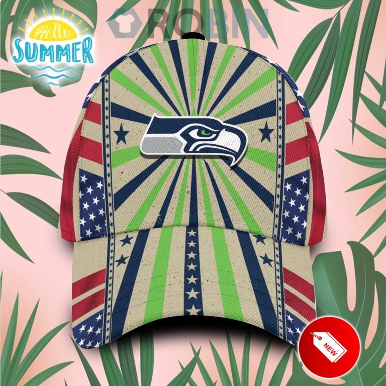 Seattle Seahawks Retro Vintage Design Classic Baseball Cap Hat