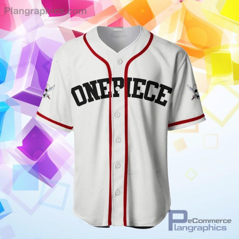 Shanks Baseball Jersey Shirt One Piece Anime Merch Clothes