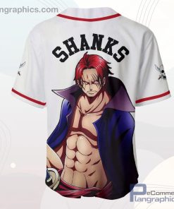 Shanks Baseball Jersey Shirt One Piece Anime Merch Clothes