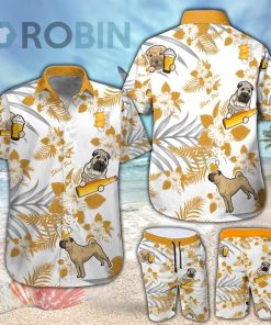 Shar Pei & Beer Hawaiian Shirt & Shorts Set
