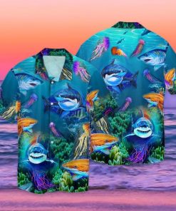 Shark Ocean Aloha Shirts Shark Ocean Aloha Shirts