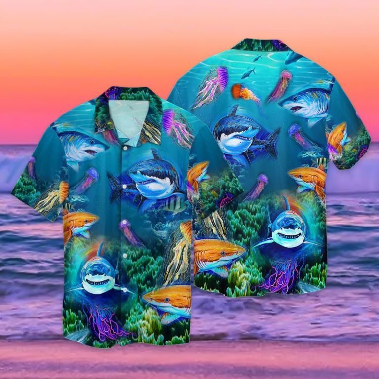 Shark Ocean Aloha Shirts