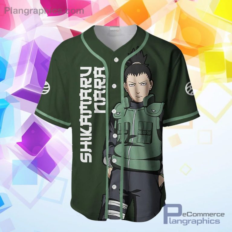 Shikamaru Nara Baseball Jersey Shirt Naruto Anime Merch Clothes
