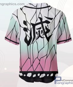 Shinobu Kocho Baseball Jersey Shirt Kimetsu Anime Costume Merch Clothes