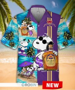 Snoopy Crown Royal Hawaiian Shirt