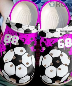 Soccer Personalized Love Crocs Crocband Clog